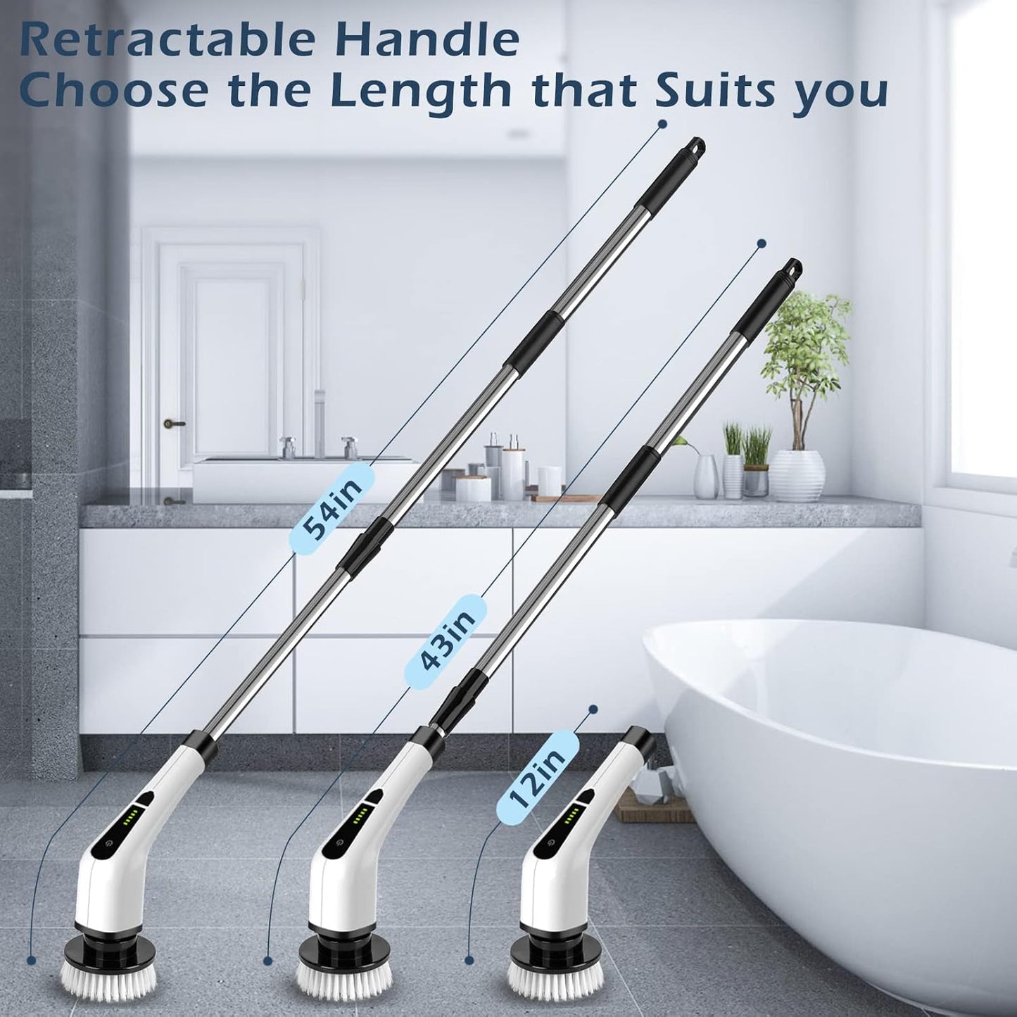 Cordless Electric Spin Scrubber