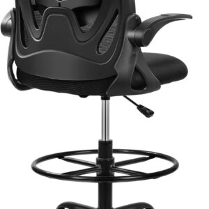 Primy Drafting Chair Tall Office Chair with Flip-up