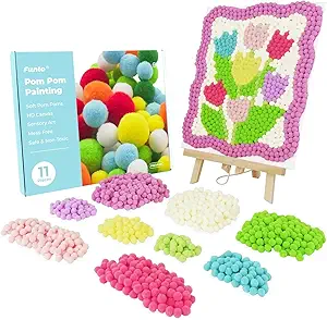 Funto Tulip Pom Pom Painting Art Kit